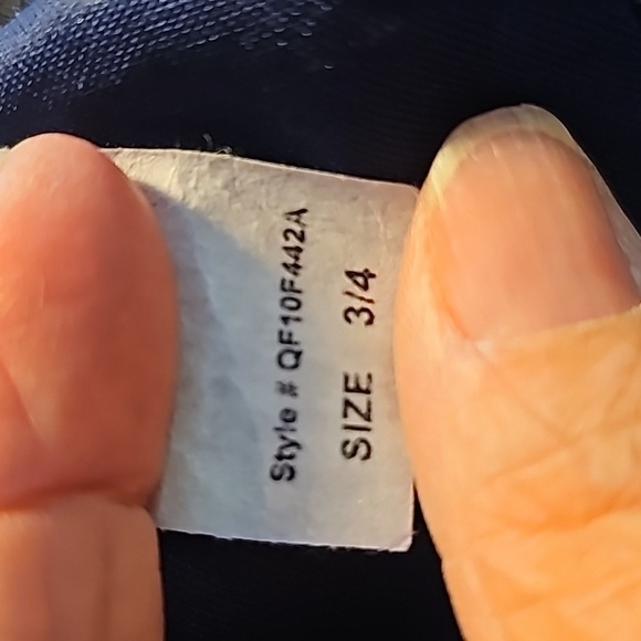 B. DARLIN WOMEN'S, fitted dress size 3/4. Royal blue with black Burnout Velvet - Picture 9 of 11